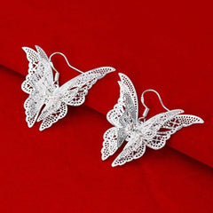 Rhinestone Butterfly Stud Earrings