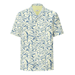 Bonito Island Hawaiian Button Shirt: Dive into Tuna Mayhem!