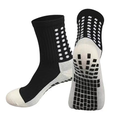 3 Pair Sport Socks Anti Slip W/ Grip Soccer Men Football Basketball Sock Premium