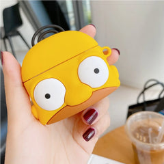 3D Cute Cartoon Doughnut Silicone AirPods Case