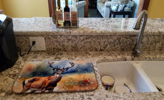 Deer Dish Drying Mat