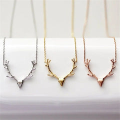 Deer Antlers Pendant Necklace